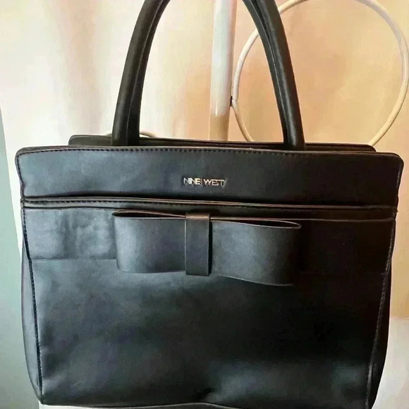 Nine West Black Bow Handbag - Picture 5 of 11